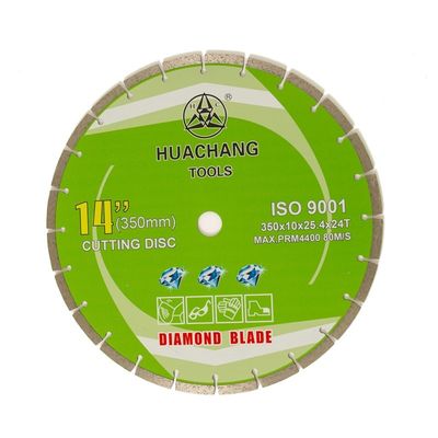 Lưỡi kim cương 14 inch 10 "phân đoạn cho bê tông đá