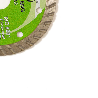 Máy ép nguội Lưỡi kim cương Turbo 4,3 inch '110 × 1,2 / 1,8 × 10 × 20 mm cho mục đích chung, gốm, đá cẩm thạch và bê tông