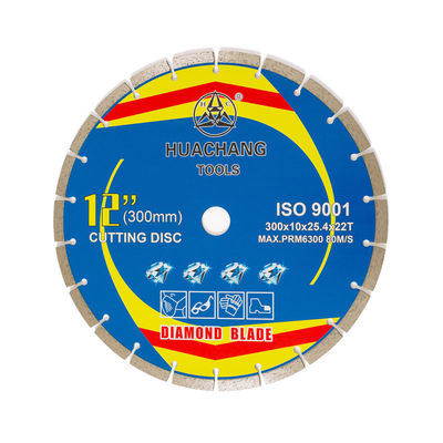Bánh xe cắt bê tông 300 × 10 × 25,4 × 22T chất lượng cao dành cho máy mài Lưỡi cắt gạch kim cương 300mm