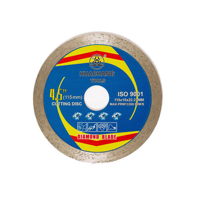 Máy ép nóng 4,5 inch 115 × 1,2 / 1,8 × 10 × 22,23mm Lưỡi cưa gạch kim cương cho mục đích chung, gốm sứ, đá cẩm thạch và bê tông