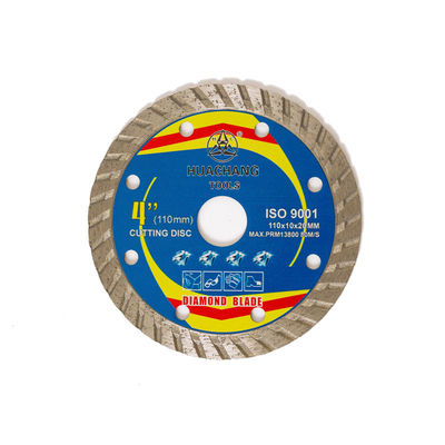 Máy ép nóng chất lượng cao 4,3 inch 110 × 1,2 / 1,8 × 10 × 20 mm Lưỡi kim cương bằng sứ cho mục đích chung, gốm sứ, đá cẩm thạch