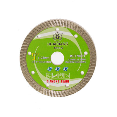 Lưỡi kim cương siêu mỏng 5 inch 125mm × 22,23mm Turbo để cắt cho mục đích chung