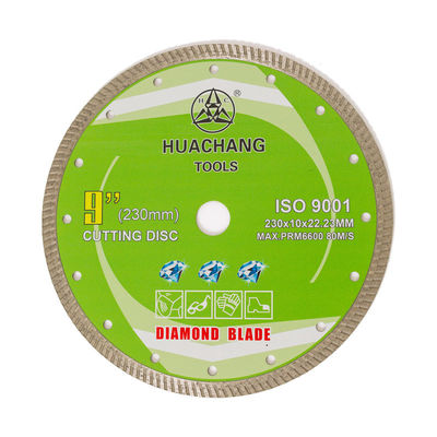 Máy ép nguội 9inch '230×1.8/3.0×10×22.23mm Lưỡi dao kim cương Turbo cho mục đích chung, gốm sứ, đá cẩm thạch và bê tông