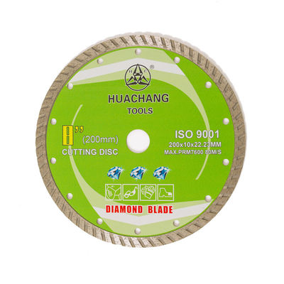 Turbo Diamond Blade Cold Press 8inch 200 × 10 × 22,23mm Chất lượng cao cho mục đích chung, gốm sứ, đá cẩm thạch
