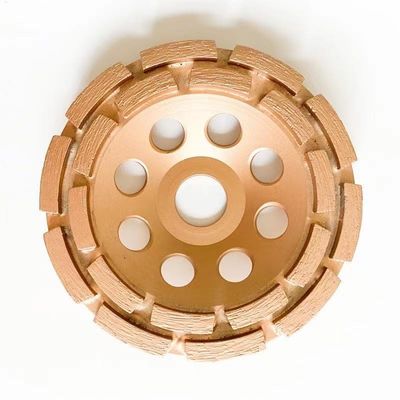 115mm 4-1 / 2 In. Bánh xe cúp kim cương đôi hàng cho cúp kim cương đôi bằng đá