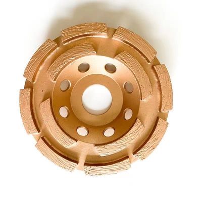 7 In. Bánh xe mài cốc kim cương một hàng đôi 180mm Dụng cụ kim cương Huachang