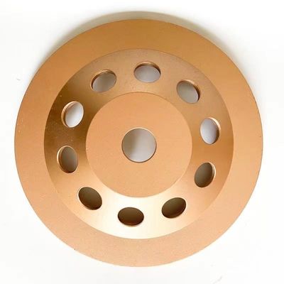 7 In. Bánh xe mài cốc kim cương một hàng đôi 180mm Dụng cụ kim cương Huachang