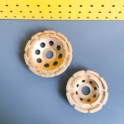 7 In. Bánh xe mài cốc kim cương một hàng đôi 180mm Dụng cụ kim cương Huachang