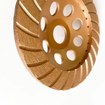 Công cụ HuaChang 5 inch 125 × 4,5 × 20 × 22,23mm Kim cương liên tục Turbo mài cốc bánh xe cho bê tông, đá