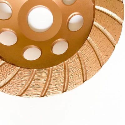 Công cụ HuaChang 5 inch 125 × 4,5 × 20 × 22,23mm Kim cương liên tục Turbo mài cốc bánh xe cho bê tông, đá