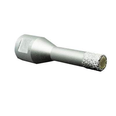 Mũi khoan lõi kim cương khô 10 × 10 × 60 × M14 chất lượng cao cho sứ Ganite Gạch gốm thủy tinh Mũi khoan đá cẩm thạch