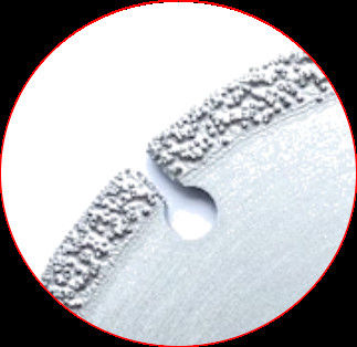 4,5 inch 115 × 1,4 / 2,2 × 5 × 22,23 × 9T Đĩa mài kim cương hàn chân không chất lượng cao cho đá cẩm thạch nhựa gốm