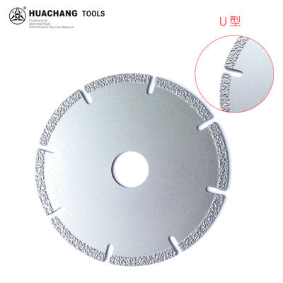 4,5 inch 115 × 1,4 / 2,2 × 5 × 22,23 × 9T Đĩa mài kim cương hàn chân không chất lượng cao cho đá cẩm thạch nhựa gốm