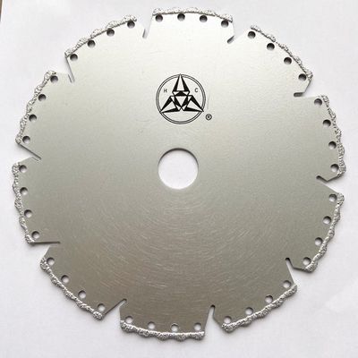 Chất lượng cao 5 inch 125 × 1.4 / 2.4 × 8 × 9T × 22.23mm Đĩa mài kim cương hàn chân không cho đá cẩm thạch bằng gốm sứ