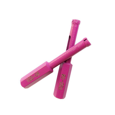 Mũi khoan lõi kim cương khô 8 * 65 * 10 mm cho gạch sứ Ganite Mũi khoan bằng đá cẩm thạch với chất lượng cao Tuổi thọ cao