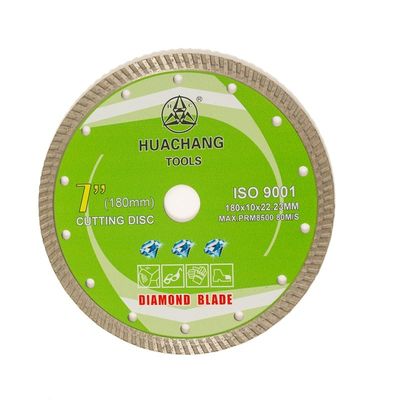Máy ép nguội 6inch '180×1.6/2.6×10×22.23mm Lưỡi kim cương Turbo cho mục đích chung, gốm sứ, đá cẩm thạch và bê tông