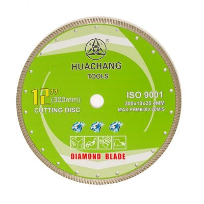 Cold Press 12inch '300×2.0/3.0×10×25.4mm Turbo Diamond Blade Chất lượng cao cho mục đích chung, gốm sứ, đá cẩm thạch