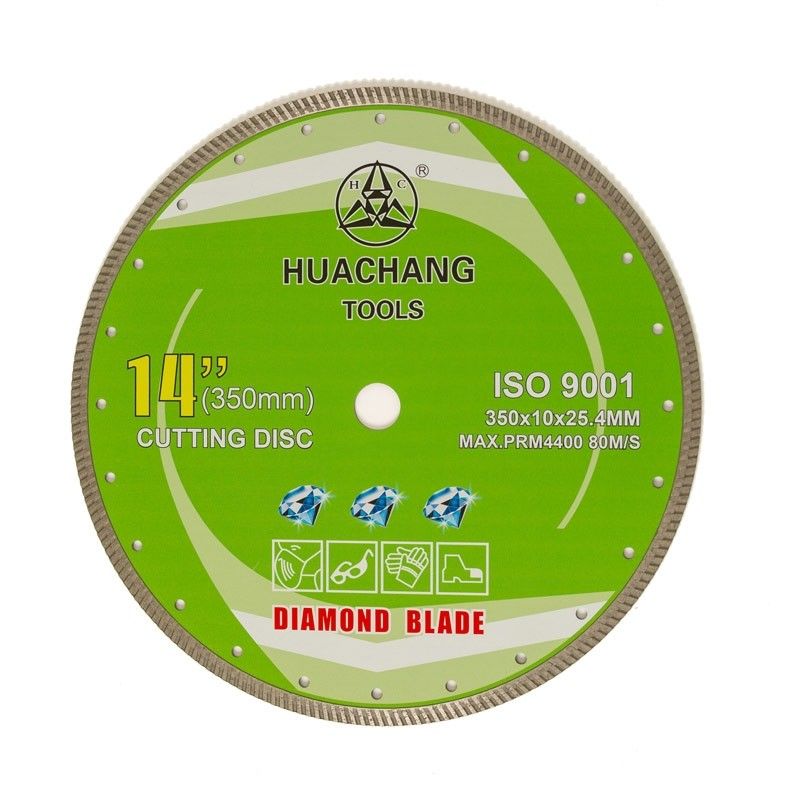 Cold Press 350mm Turbo Diamond Blade 14 In 25,4mm Bore chất lượng cao cho gạch đá hoa cương Granite