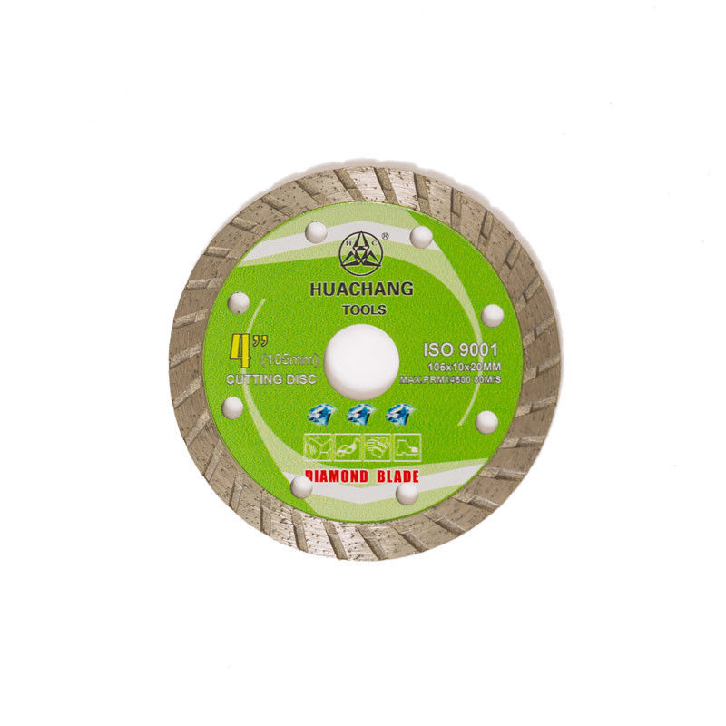 Máy ép nguội Lưỡi kim cương Turbo 4 inch 105 * 1.8 / 1.2 * 10 * 8 * 20 mm cho mục đích chung, gốm sứ, đá cẩm thạch và bê tông