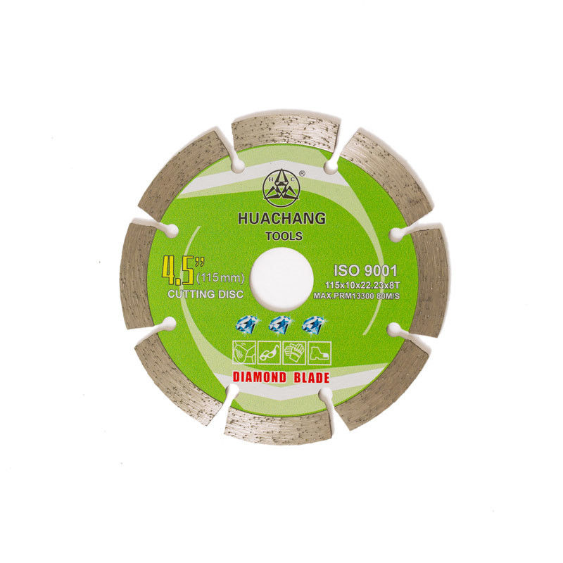 Máy ép lạnh 4,5 inch '115 × 1,2 / 1,8 × 10 × 22,23 × 8T Lưỡi kim cương được phân đoạn cho mục đích chung, đá có tuổi thọ cao