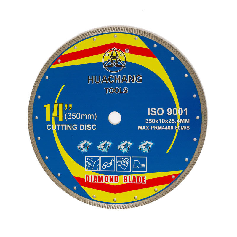 Máy ép nóng 14inch '350×2.2/3.2×10×25.4mm Lưỡi dao kim cương bằng sứ chất lượng cao Thân thép 65Mn với tuổi thọ cắt dài