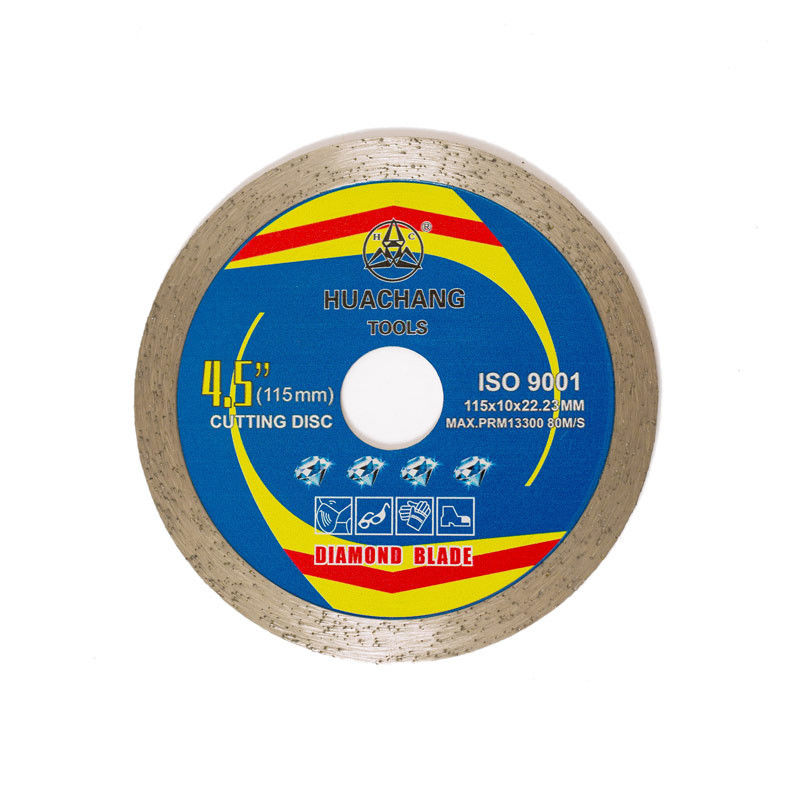 Máy ép nóng 4,5 inch 115 × 1,2 / 1,8 × 10 × 22,23mm Lưỡi cưa gạch kim cương cho mục đích chung, gốm sứ, đá cẩm thạch và bê tông