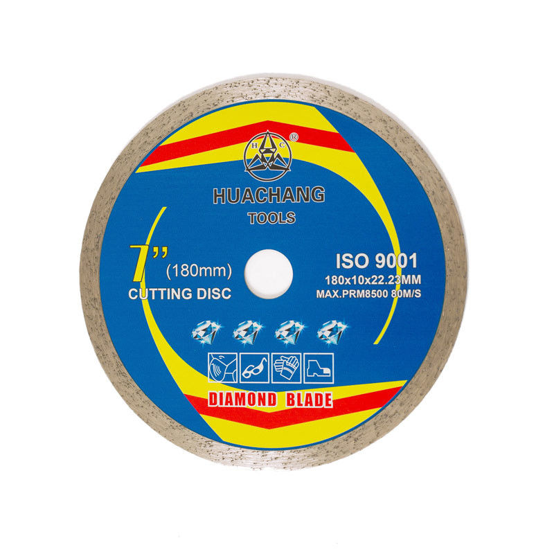 Lưỡi cưa kim cương ép nóng 7inch '180×1.6/2.2×10×22.23mm cho mục đích chung, gốm sứ, đá cẩm thạch và bê tông