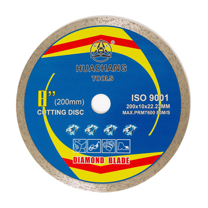chất lượng cao 8 inch 200 × 1.6 / 2.2 × 10 × 22.23mm Lưỡi cưa kim cương ép nóng cho mục đích chung, gốm sứ, đá cẩm thạch