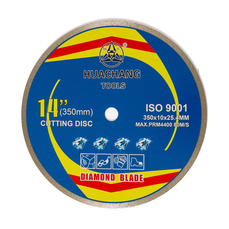 Máy ép nóng 14 inch 350 × 2.2 / 3.2 × 10 × 25.4mm Lưỡi cưa gạch kim cương cho mục đích chung, gốm sứ, đá cẩm thạch và bê tông