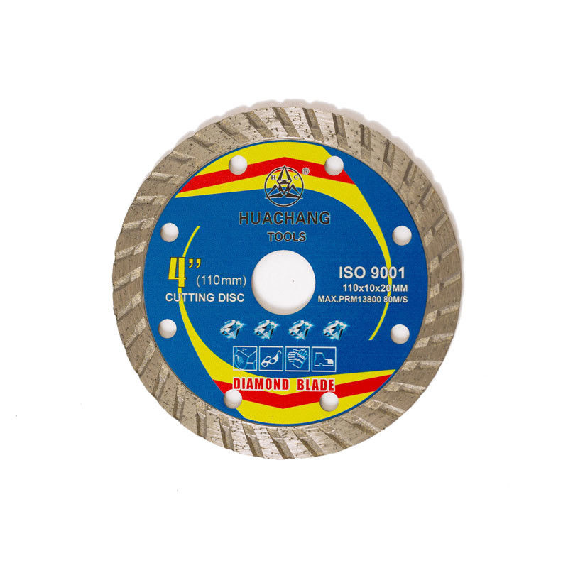 Máy ép nóng chất lượng cao 4,3 inch 110 × 1,2 / 1,8 × 10 × 20 mm Lưỡi kim cương bằng sứ cho mục đích chung, gốm sứ, đá cẩm thạch