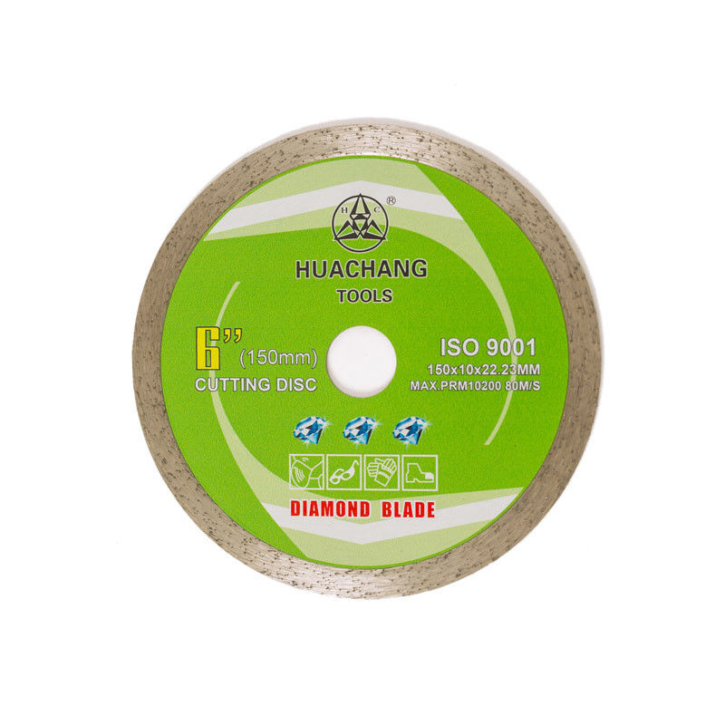 Máy ép nguội 6inch '150×1.4/2.0×10×22.23mm Lưỡi kim cương vành liên tục Chất lượng cao cho mục đích chung, gốm sứ, đá cẩm thạch