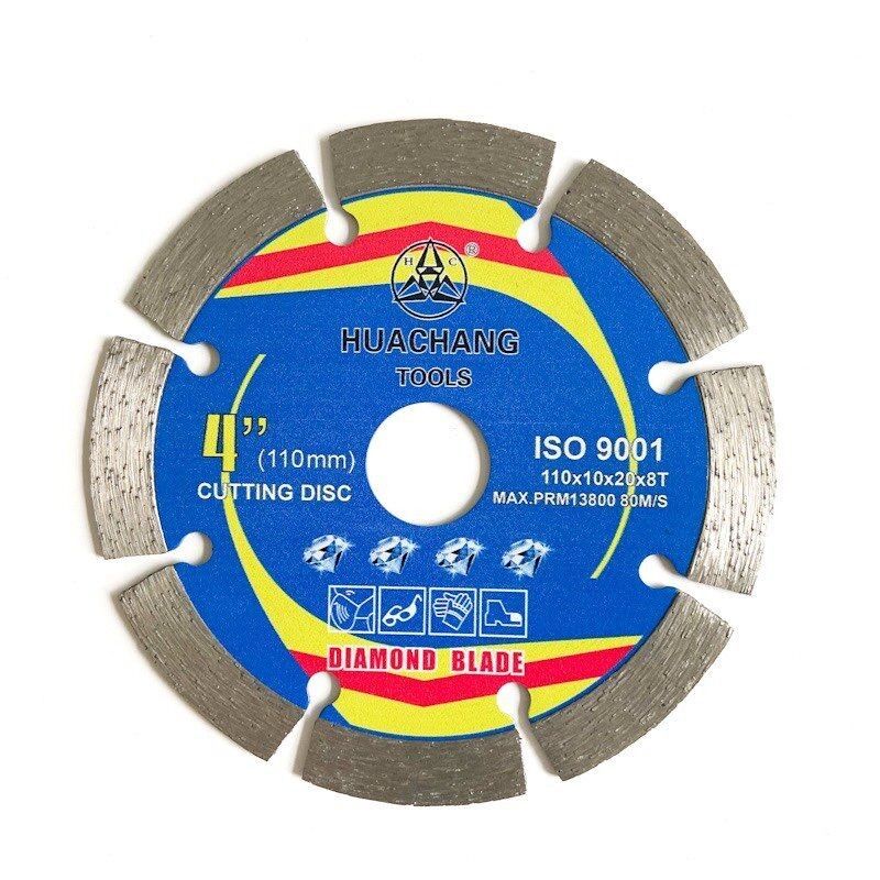 Máy ép nóng 110 × 1.2 / 1.8 × 10 × 20 × 8T Lưỡi cưa kim cương được phân đoạn cho gốm, ngói, đá granit, đá cẩm thạch, bê tông và gạch
