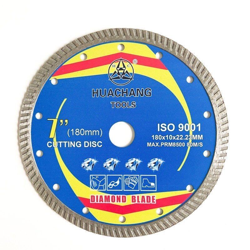 Lưỡi cắt kim cương 6 inch 180mm Đĩa cắt sứ chất lượng cao cho máy mài góc Boree 22,23mm