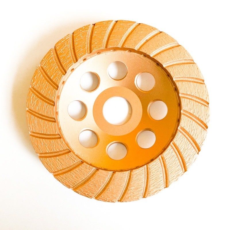 Công cụ HuaChang 5 inch 125 × 4,5 × 20 × 22,23mm Kim cương liên tục Turbo mài cốc bánh xe cho bê tông, đá