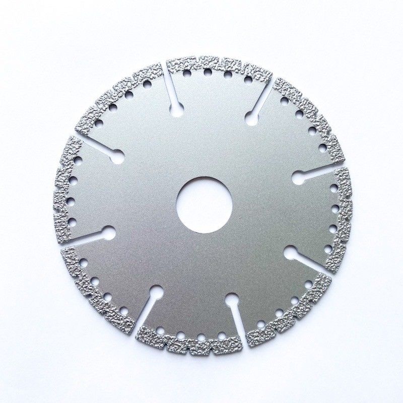 4,5 inch 115 × 1,4 / 2,4 × 8 × 9T × 22,23 Đĩa mài kim cương hàn chân không chất lượng cao cho đá cẩm thạch nhựa gốm