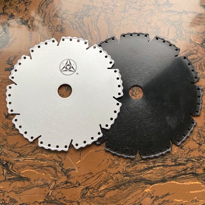Nhìn đẹp 5inch 125 × 1.4 / 2.4 × 8 × 9T × 22.23 Đĩa mài kim cương hàn chân không cho đá cẩm thạch nhựa gốm