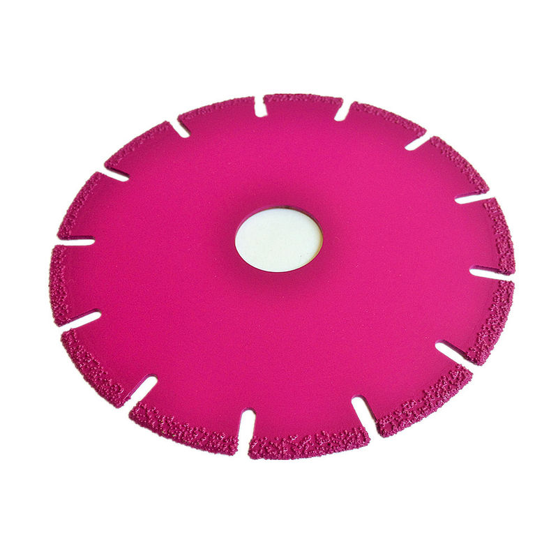 Nhìn đẹp 5inch 125 × 1.4 / 2.2 × 5 × 22.23 × 15T Đĩa mài kim cương hàn chân không cho đá cẩm thạch nhựa gốm